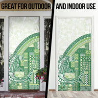 Samoa Mamanu Siapo Forest Green Door Cover Tatau Malie LT7 - Polynesian Pride