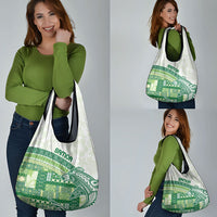 Samoa Mamanu Siapo Forest Green Grocery Bag Tatau Malie LT7 - Polynesian Pride