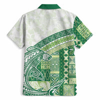 Samoa Mamanu Siapo Forest Green Hawaiian Shirt Tatau Malie LT7 - Polynesian Pride
