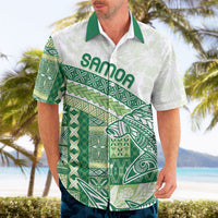 Samoa Mamanu Siapo Forest Green Hawaiian Shirt Tatau Malie LT7 - Polynesian Pride