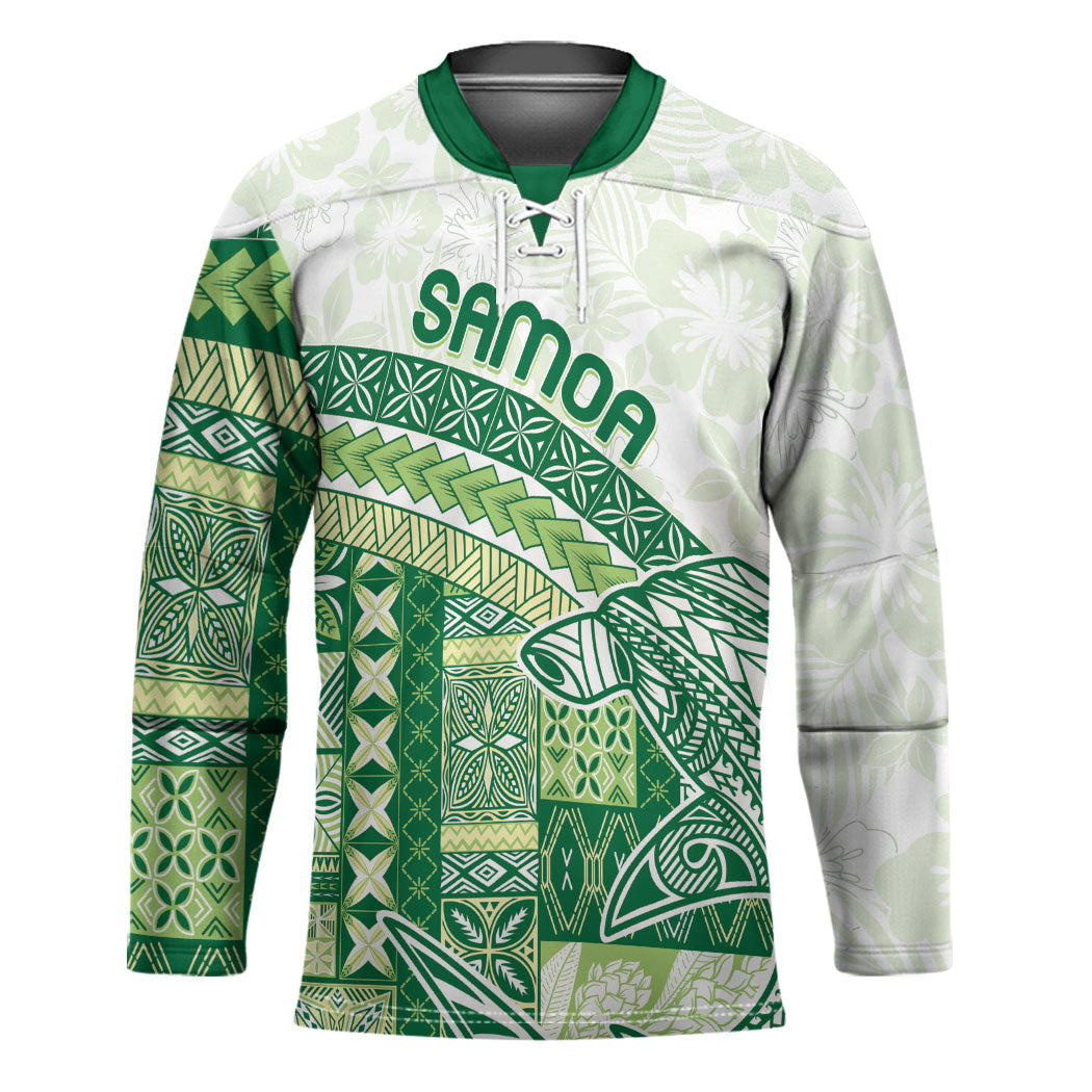 Samoa Mamanu Siapo Forest Green Hockey Jersey Tatau Malie LT7 Unisex Forest Green - Polynesian Pride