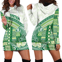 Samoa Mamanu Siapo Forest Green Hoodie Dress Tatau Malie LT7 - Polynesian Pride