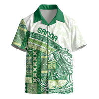 Samoa Mamanu Siapo Forest Green Kid Hawaiian Shirt Tatau Malie LT7 - Polynesian Pride