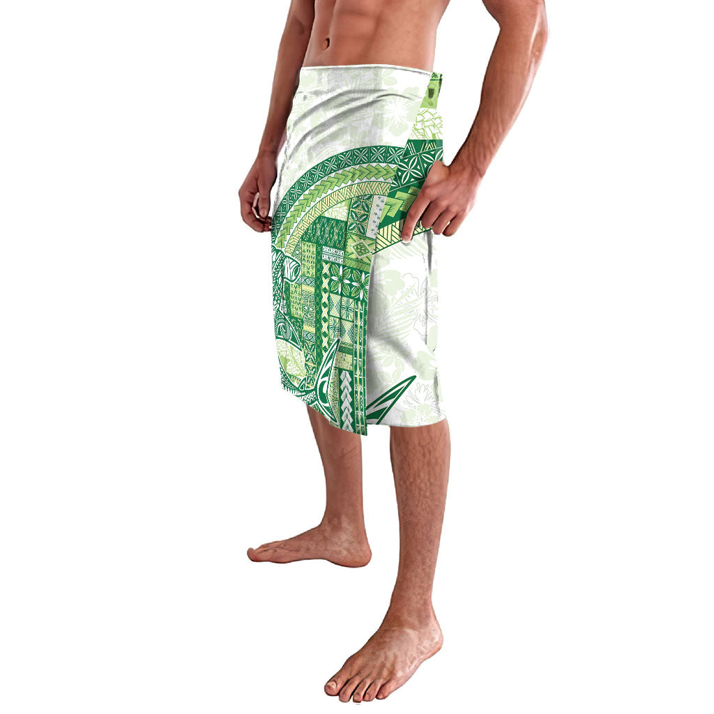 Samoa Mamanu Siapo Forest Green Lavalava Tatau Malie LT7 - Polynesian Pride