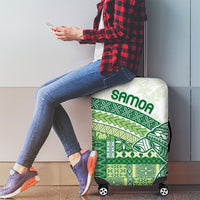 Samoa Mamanu Siapo Forest Green Luggage Cover Tatau Malie LT7 - Polynesian Pride