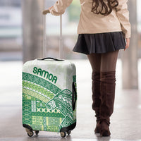 Samoa Mamanu Siapo Forest Green Luggage Cover Tatau Malie LT7 - Polynesian Pride