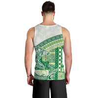 Samoa Mamanu Siapo Forest Green Men Tank Top Tatau Malie LT7 - Polynesian Pride