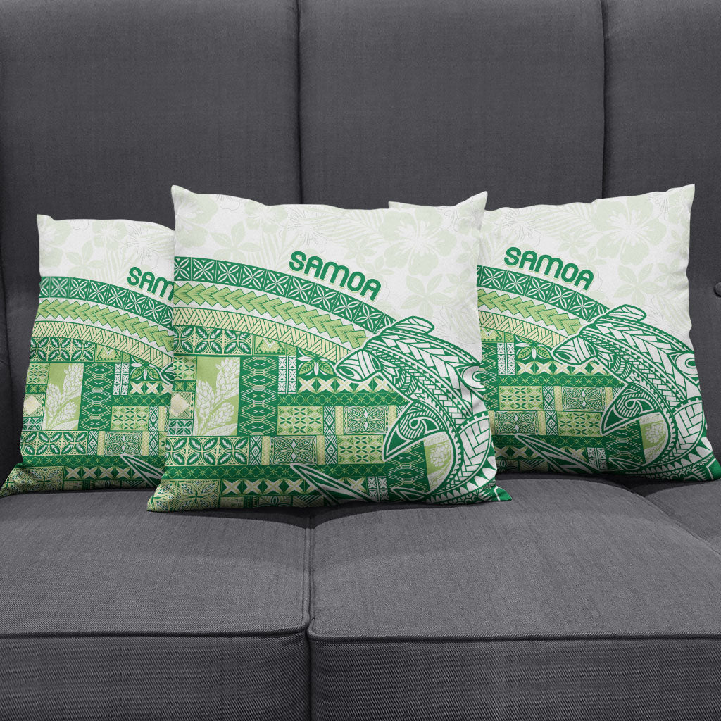Samoa Mamanu Siapo Forest Green Pillow Cover Tatau Malie LT7 - Polynesian Pride