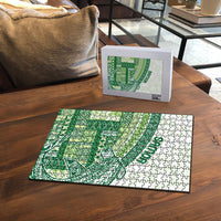 Samoa Mamanu Siapo Forest Green Puzzle Tatau Malie LT7 - Polynesian Pride