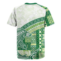 Samoa Mamanu Siapo Forest Green Rugby Jersey Tatau Malie LT7 - Polynesian Pride