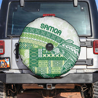 Samoa Mamanu Siapo Forest Green Spare Tire Cover Tatau Malie LT7 Forest Green - Polynesian Pride