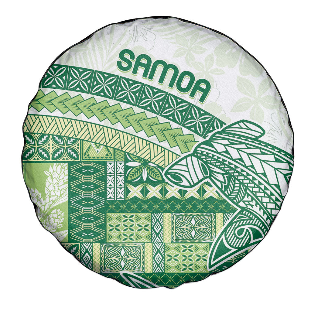 Samoa Mamanu Siapo Forest Green Spare Tire Cover Tatau Malie LT7 - Polynesian Pride