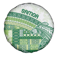 Samoa Mamanu Siapo Forest Green Spare Tire Cover Tatau Malie LT7 - Polynesian Pride