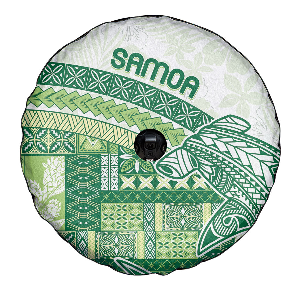Samoa Mamanu Siapo Forest Green Spare Tire Cover Tatau Malie LT7 - Polynesian Pride