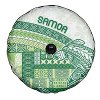 Samoa Mamanu Siapo Forest Green Spare Tire Cover Tatau Malie LT7 - Polynesian Pride