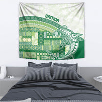 Samoa Mamanu Siapo Forest Green Tapestry Tatau Malie LT7 - Polynesian Pride