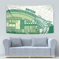 Samoa Mamanu Siapo Forest Green Tapestry Tatau Malie LT7 - Polynesian Pride