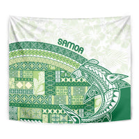 Samoa Mamanu Siapo Forest Green Tapestry Tatau Malie LT7 - Polynesian Pride