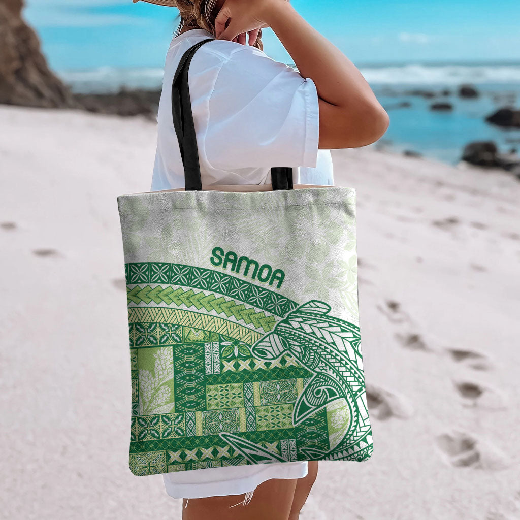Samoa Mamanu Siapo Forest Green Tote Bag Tatau Malie LT7 - Polynesian Pride