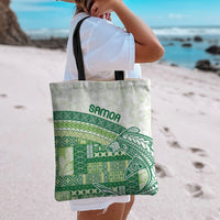 Samoa Mamanu Siapo Forest Green Tote Bag Tatau Malie LT7 - Polynesian Pride