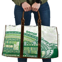 Samoa Mamanu Siapo Forest Green Travel Bag Tatau Malie LT7 Forest Green - Polynesian Pride