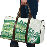 Samoa Mamanu Siapo Forest Green Travel Bag Tatau Malie LT7 - Polynesian Pride