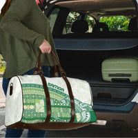 Samoa Mamanu Siapo Forest Green Travel Bag Tatau Malie LT7 - Polynesian Pride