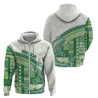 Samoa Mamanu Siapo Forest Green Zip Hoodie Tatau Malie LT7 - Polynesian Pride