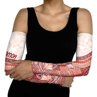 Samoa Mamanu Siapo Crimson Arm Sleeves Tatau Malie LT7 - Polynesian Pride
