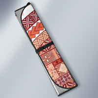Samoa Mamanu Siapo Crimson Auto Sun Shade Tatau Malie LT7 - Polynesian Pride