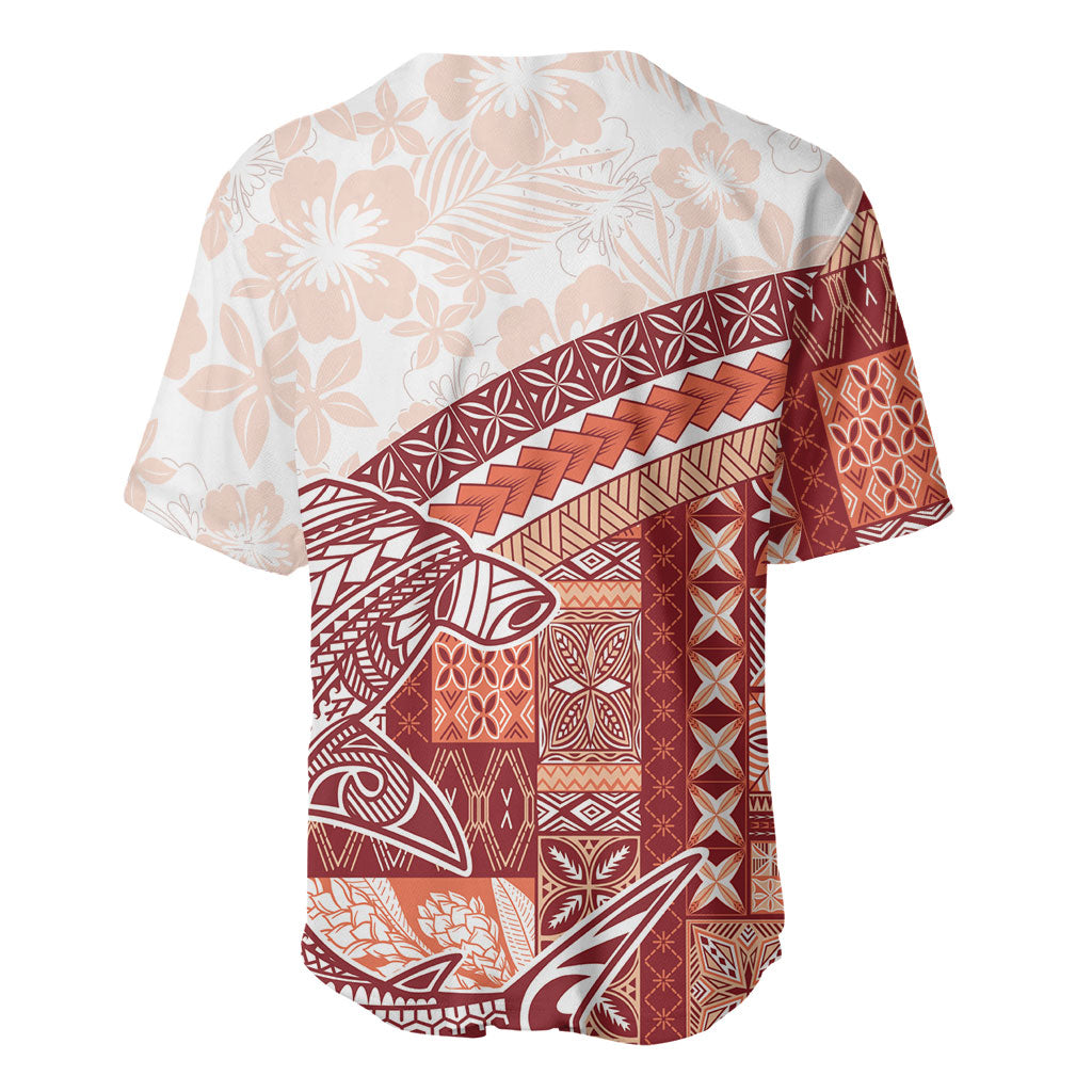 Samoa Mamanu Siapo Crimson Baseball Jersey Tatau Malie LT7 - Polynesian Pride