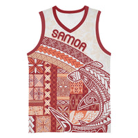Samoa Mamanu Siapo Crimson Basketball Jersey Tatau Malie LT7 Unisex Red - Polynesian Pride