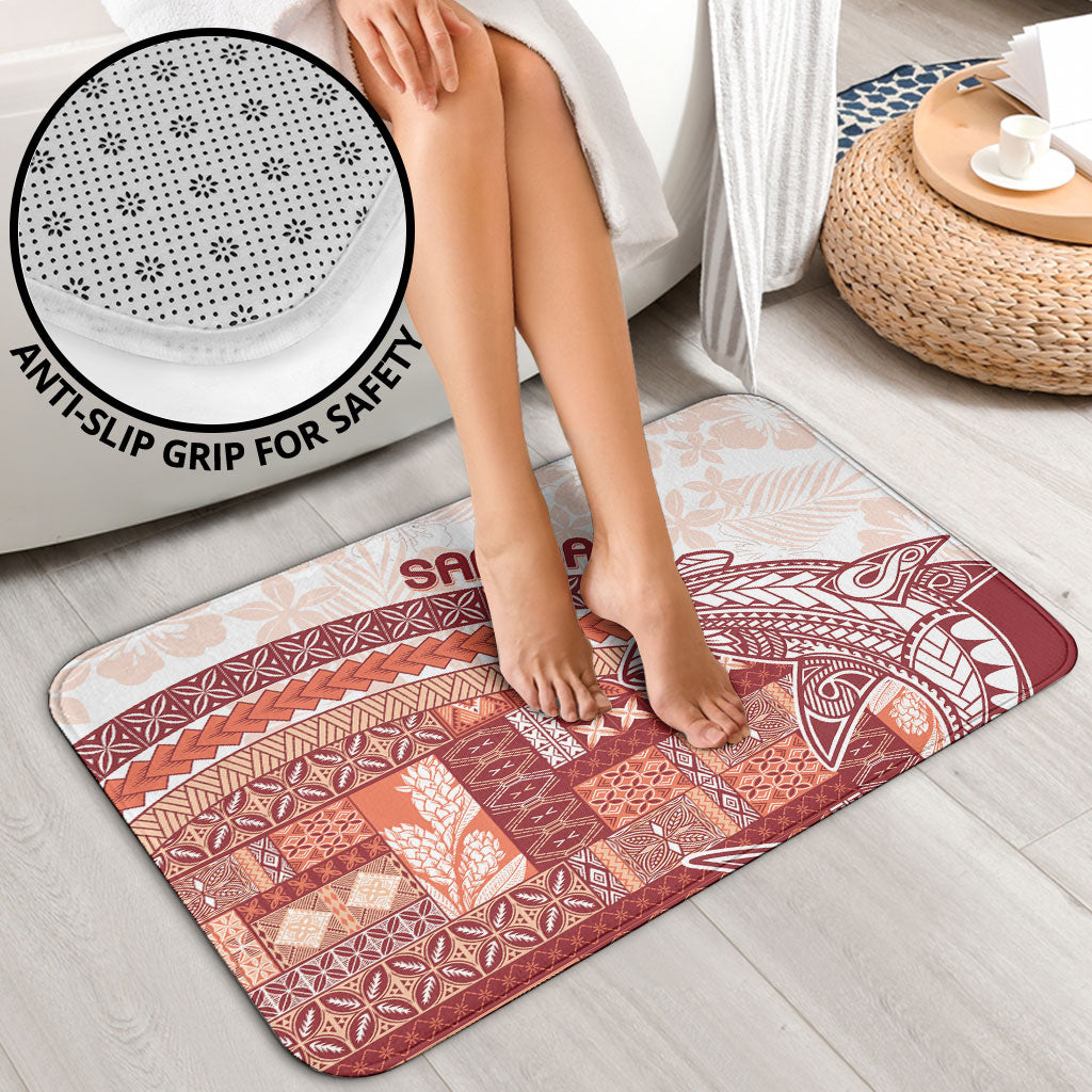 Samoa Mamanu Siapo Crimson Bathroom Set Tatau Malie LT7 - Polynesian Pride