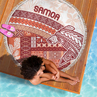 Samoa Mamanu Siapo Crimson Beach Blanket Tatau Malie LT7 - Polynesian Pride