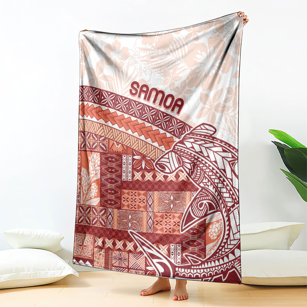 Samoa Mamanu Siapo Crimson Blanket Tatau Malie LT7 - Polynesian Pride