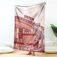 Samoa Mamanu Siapo Crimson Blanket Tatau Malie LT7 - Polynesian Pride