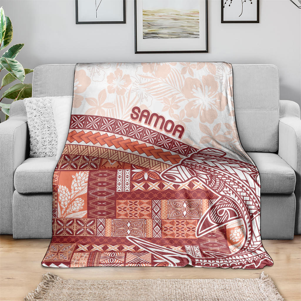 Samoa Mamanu Siapo Crimson Blanket Tatau Malie LT7 - Polynesian Pride