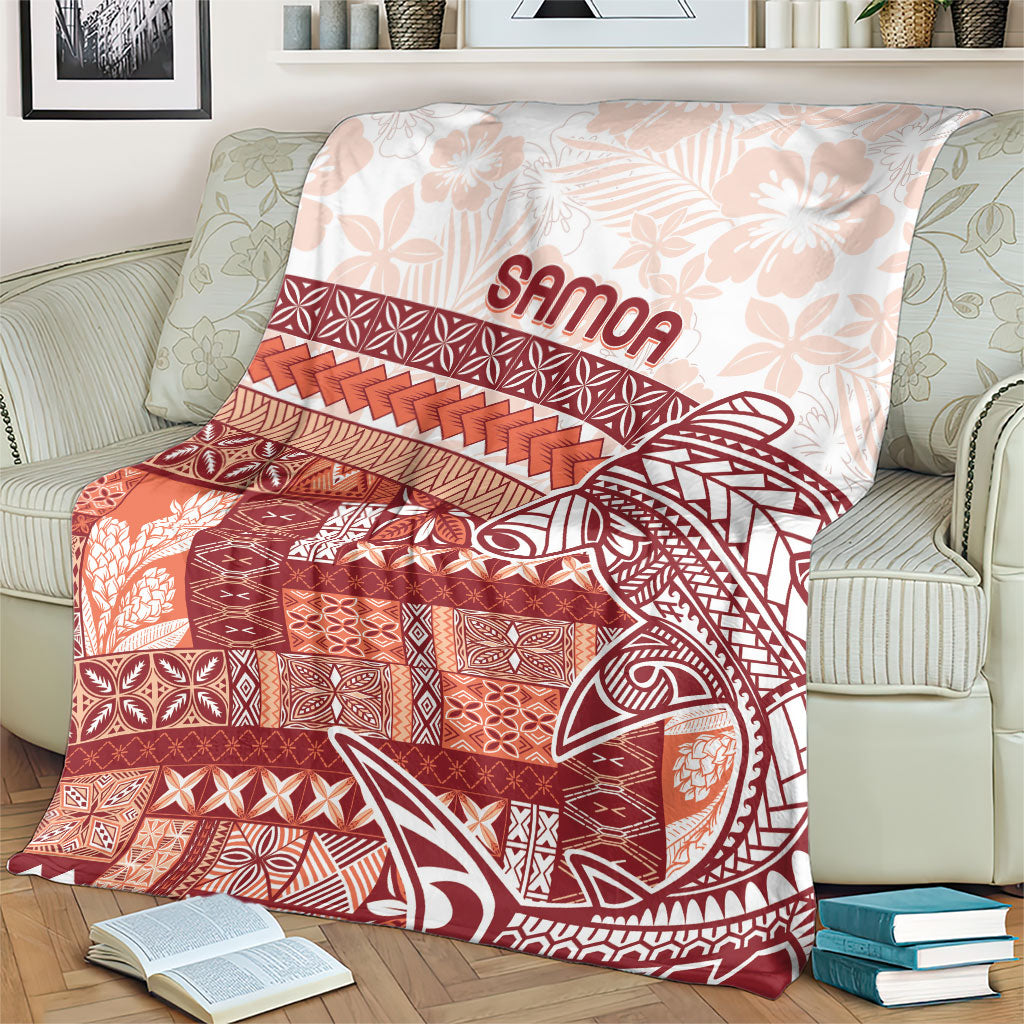 Samoa Mamanu Siapo Crimson Blanket Tatau Malie LT7 - Polynesian Pride