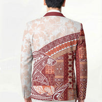 Samoa Mamanu Siapo Crimson Blazer Tatau Malie LT7 - Polynesian Pride