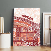Samoa Mamanu Siapo Crimson Canvas Wall Art Tatau Malie LT7 - Polynesian Pride