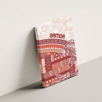 Samoa Mamanu Siapo Crimson Canvas Wall Art Tatau Malie LT7 - Polynesian Pride