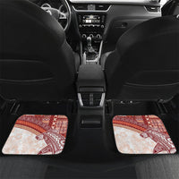 Samoa Mamanu Siapo Crimson Car Mats Tatau Malie LT7 Set 2pcs - Back Red - Polynesian Pride
