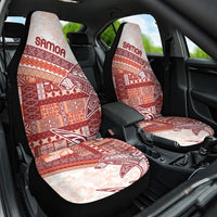 Samoa Mamanu Siapo Crimson Car Seat Cover Tatau Malie LT7 One Size Red - Polynesian Pride