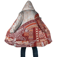Samoa Mamanu Siapo Crimson Cloak Tatau Malie LT7 Unisex Red - Polynesian Pride