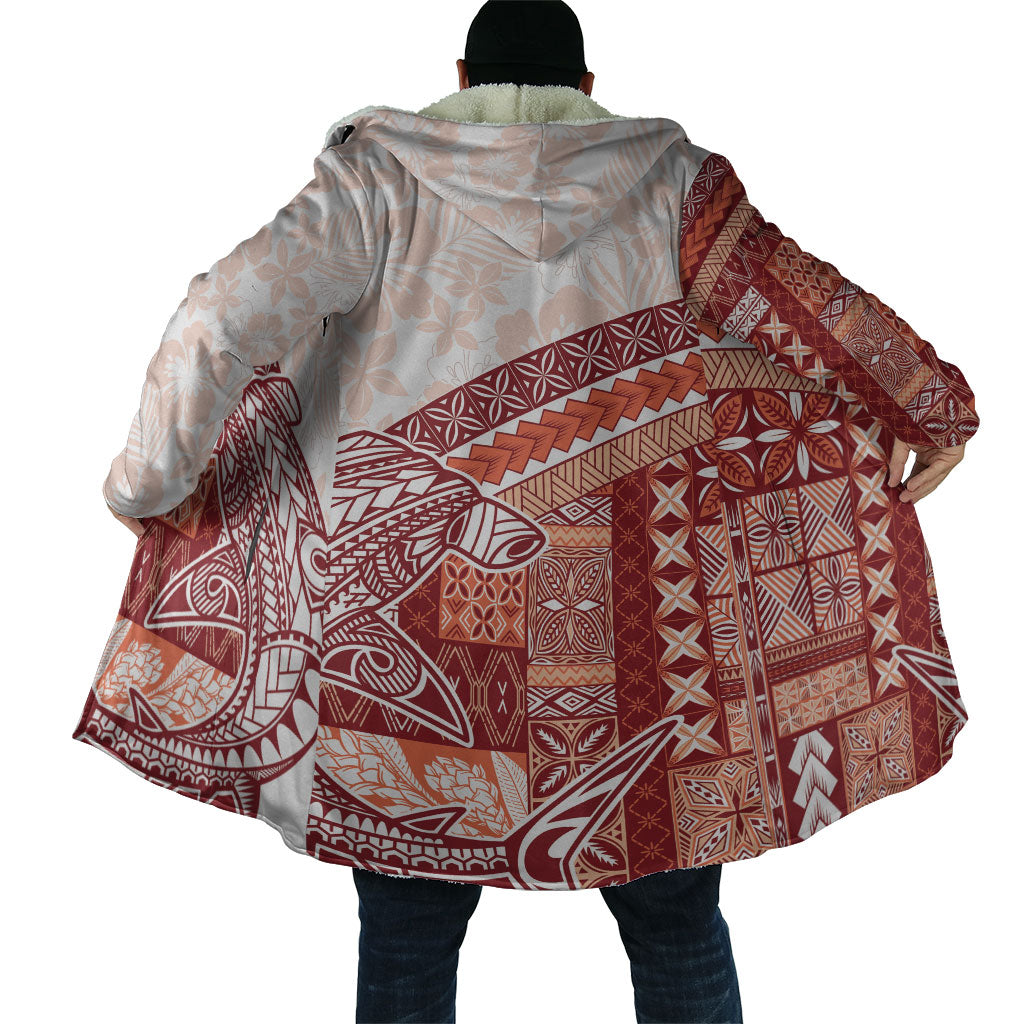 Samoa Mamanu Siapo Crimson Cloak Tatau Malie LT7 - Polynesian Pride