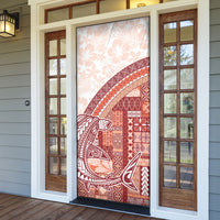 Samoa Mamanu Siapo Crimson Door Cover Tatau Malie LT7 - Polynesian Pride
