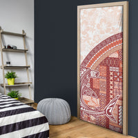 Samoa Mamanu Siapo Crimson Door Cover Tatau Malie LT7 - Polynesian Pride