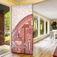 Samoa Mamanu Siapo Crimson Door Cover Tatau Malie LT7 - Polynesian Pride