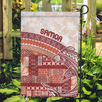 Samoa Mamanu Siapo Crimson Garden Flag Tatau Malie LT7 Garden Flag Red - Polynesian Pride