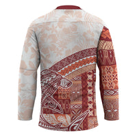 Samoa Mamanu Siapo Crimson Hockey Jersey Tatau Malie LT7 - Polynesian Pride